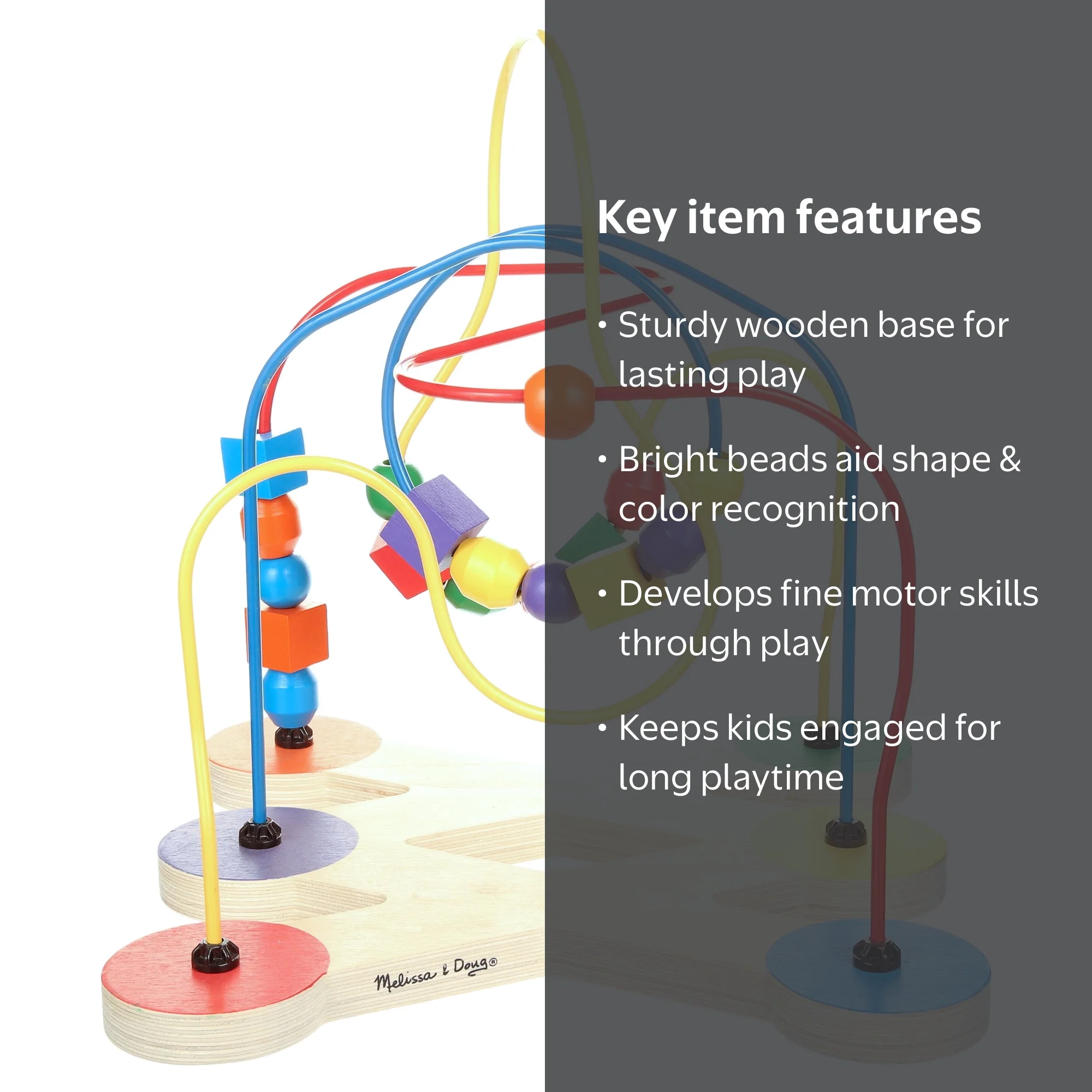 Melissa & Doug Classic Toy Bead Maze - Walmart.com