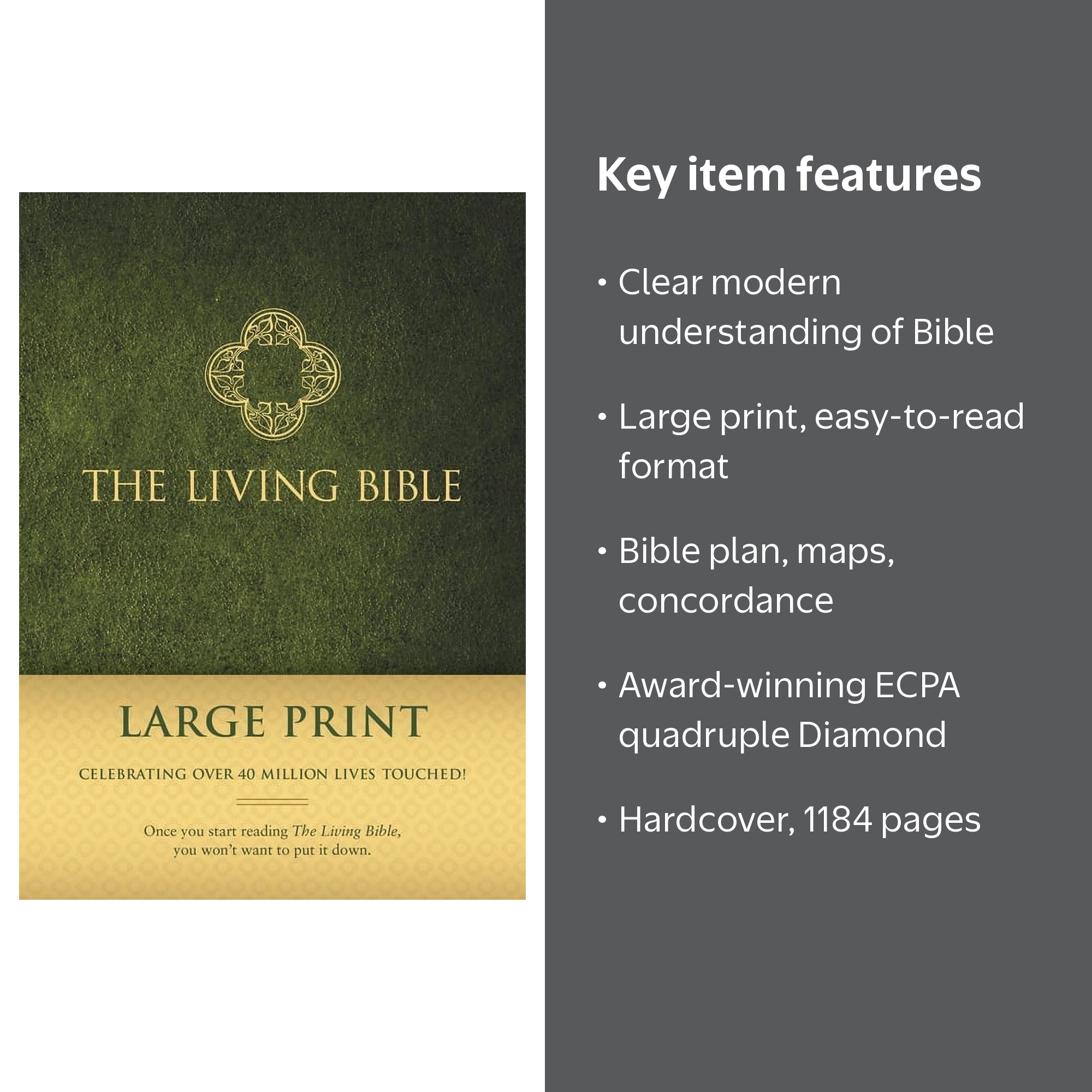 Tyndale House Publishers: The Living Bible Paraphrased-LIV, Large