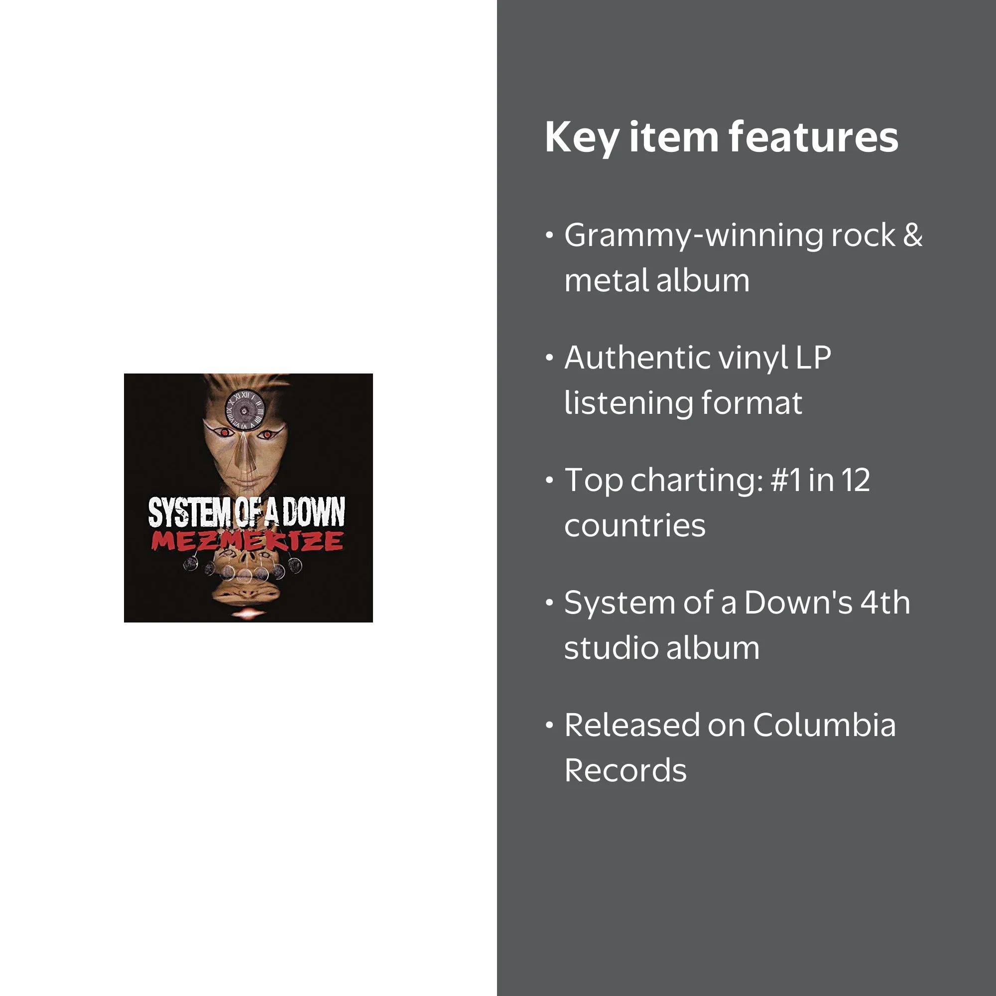 System of a Down - Mezmerize [VINYL LP] - Walmart.com