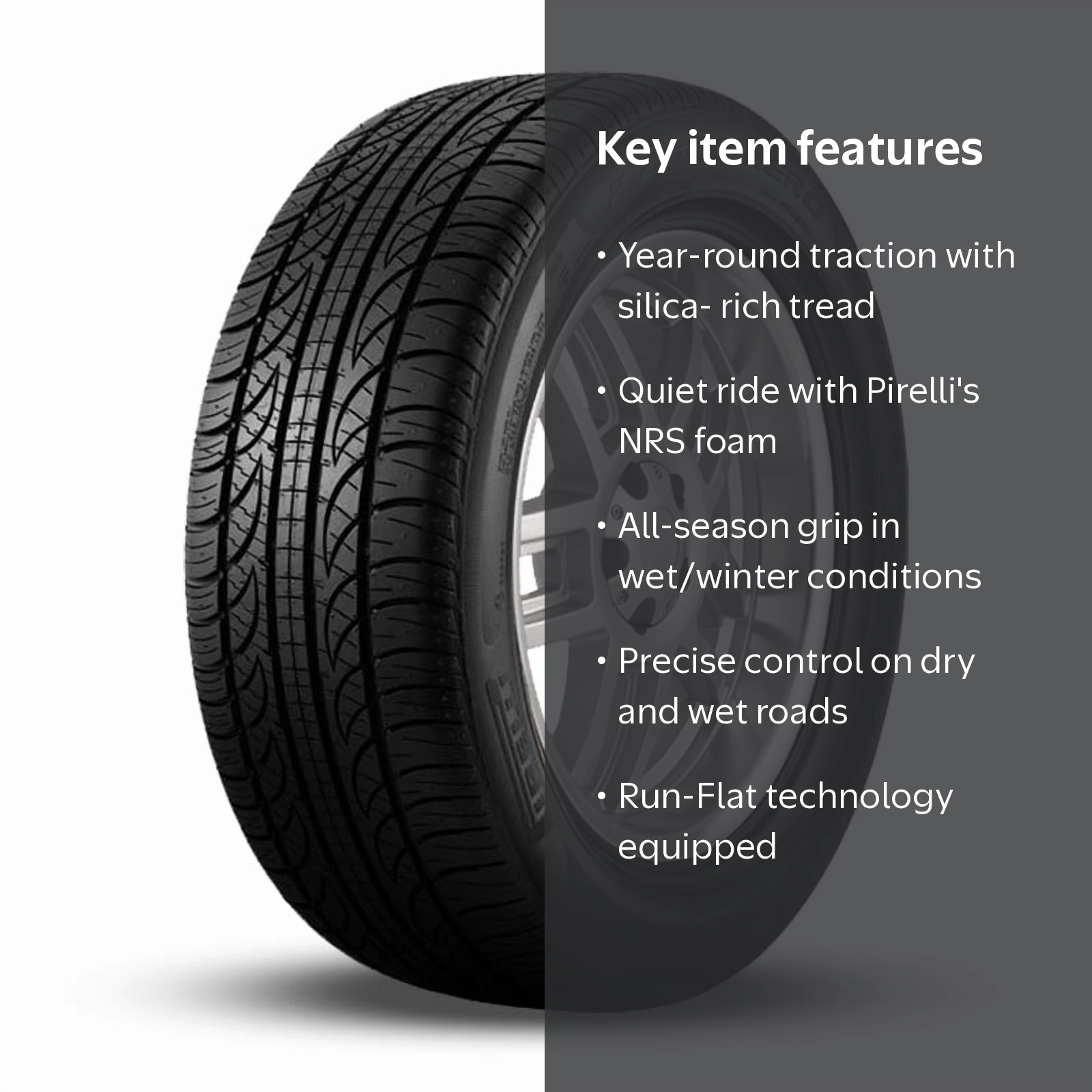 Pirelli P Zero Nero UHP All Season Tire: 235/50ZR18 97W