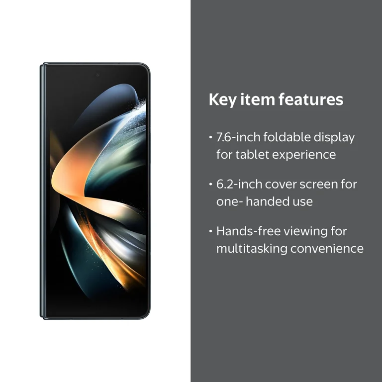 Samsung Galaxy Z Fold4 SM-F936U 256 GB Smartphone, 7.6