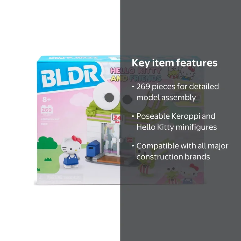 BLDR Hello Kitty & Friends Keroppi Mart Building Set - Walmart.com