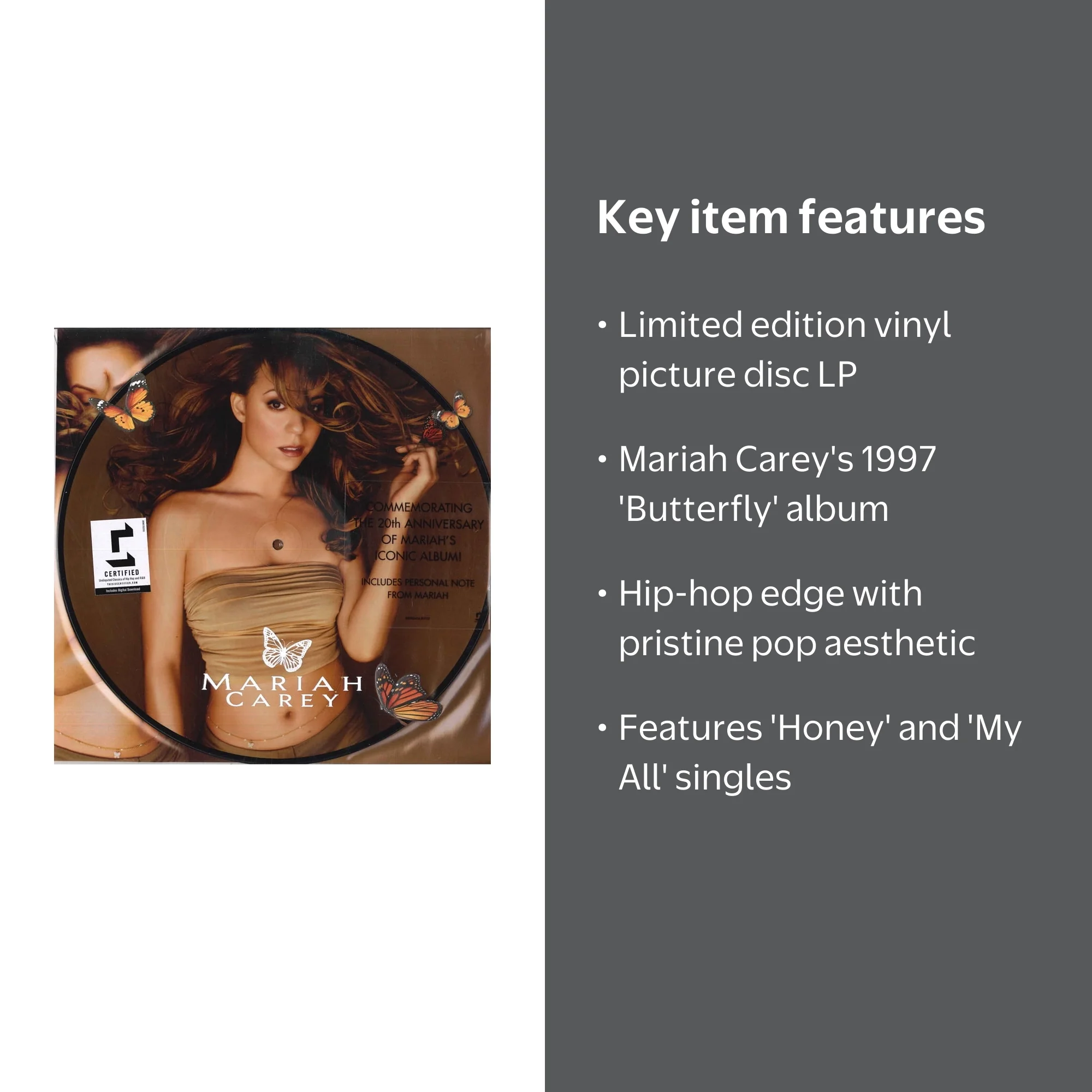 Mariah Carey - Butterfly - Music & Performance - Vinyl - Walmart.com