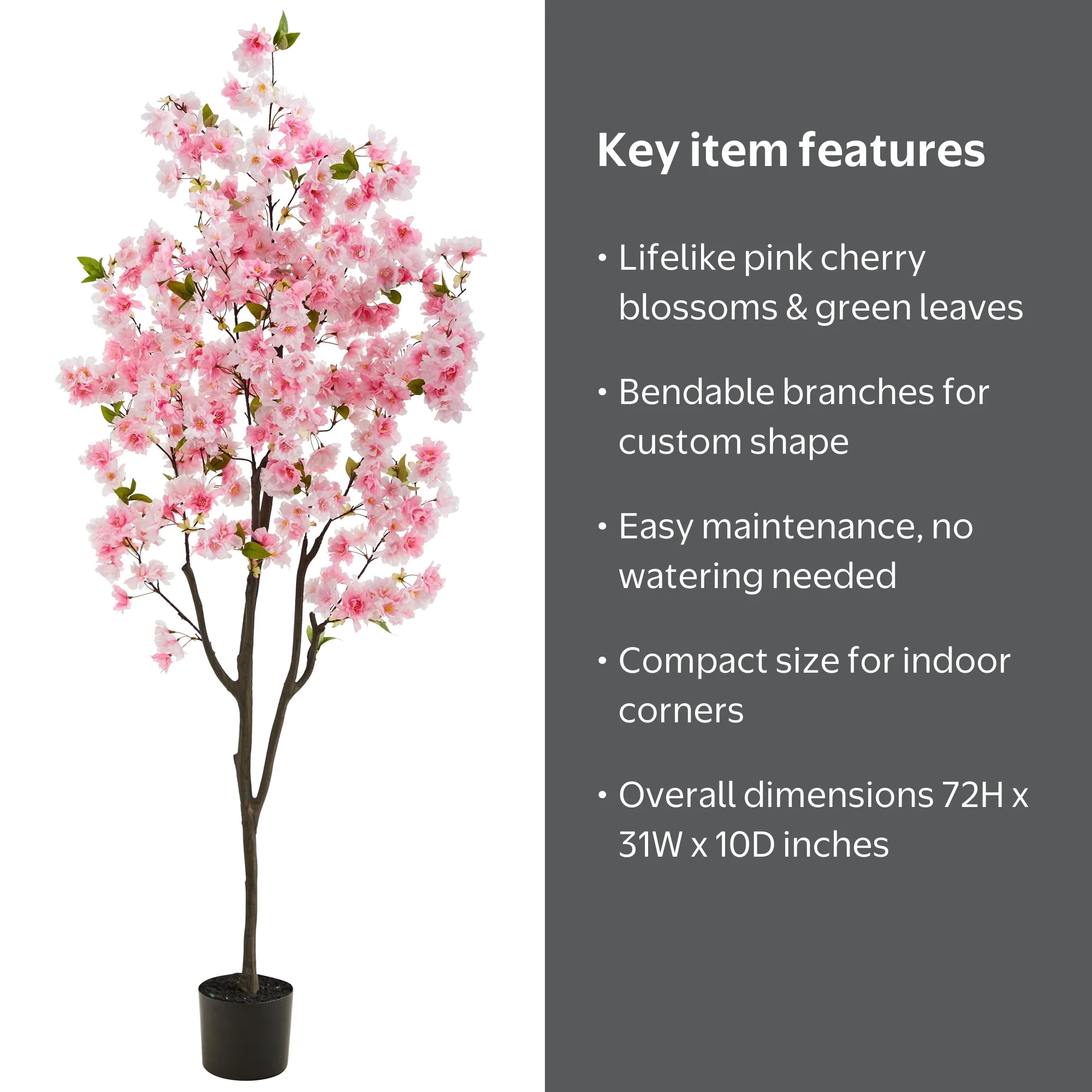 Nearly Natural 6' Cherry Blossom Artificial Tree - Walmart.com