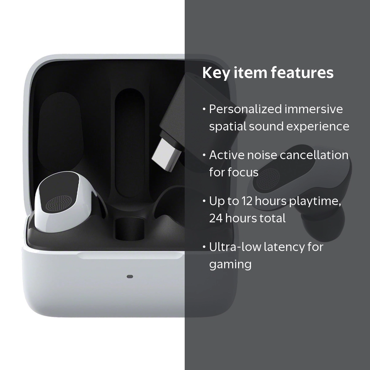 Sony, INZONE Buds, Truly Wireless, Noise Cancelling Gaming Earbuds