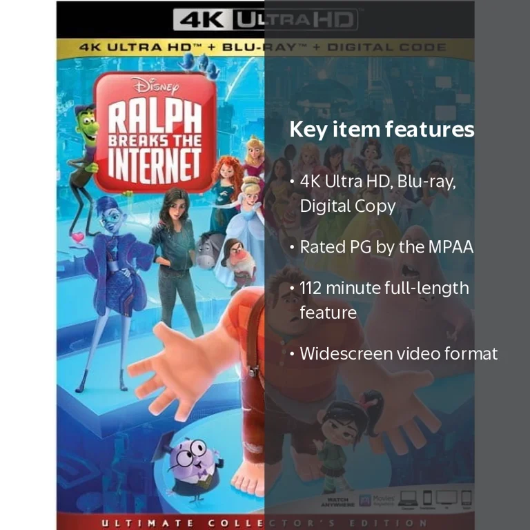 Disney, Ralph Breaks The Internet 4K Ultra HD Blu-ray Digital Copy