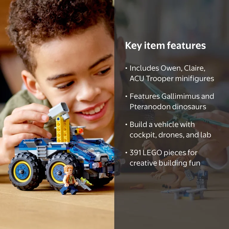 LEGO Jurassic World Kids Toy: Gallimimus & Pteranodon Breakout