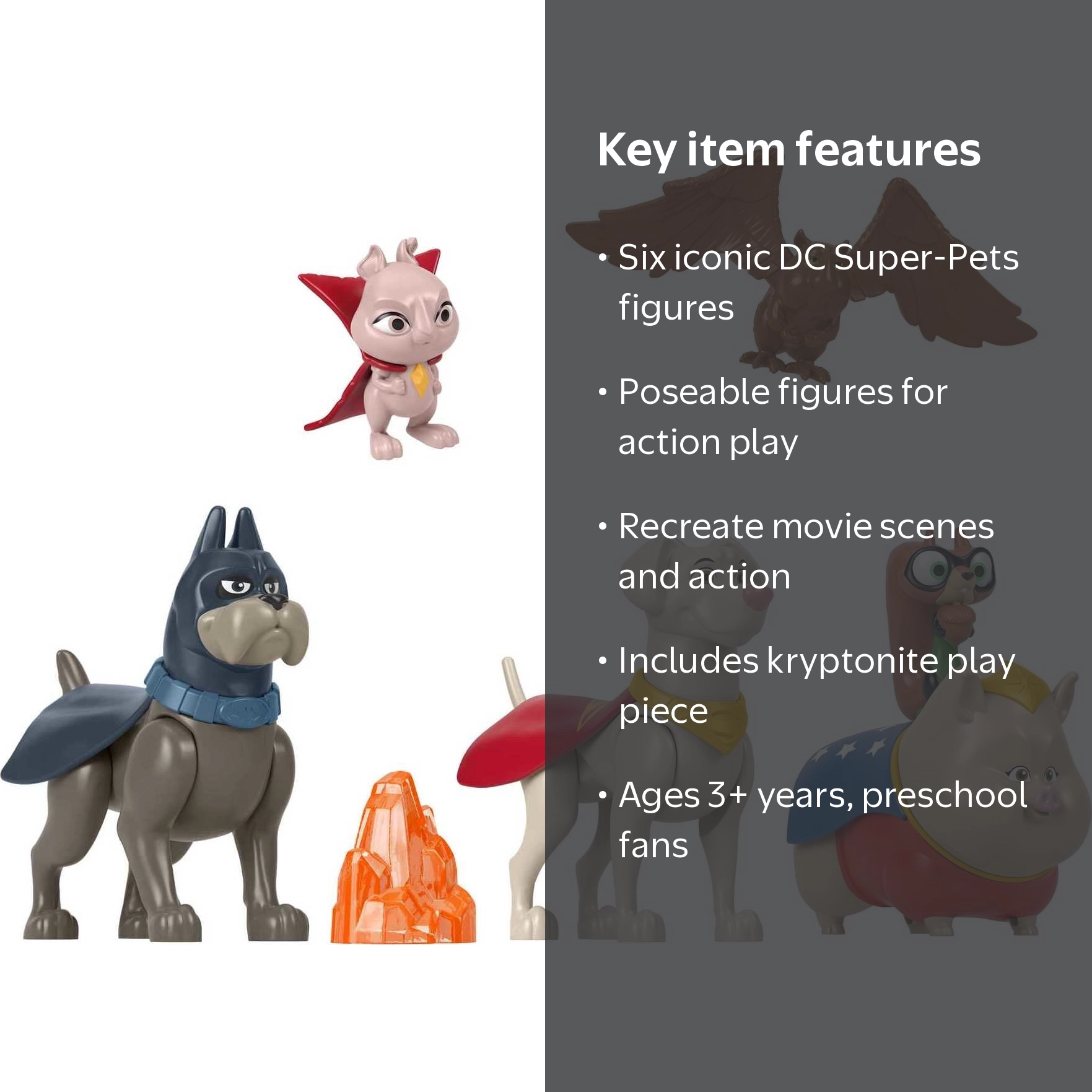 Fisher-Price DC League of Super-Pets Figure Multipack Set of 6