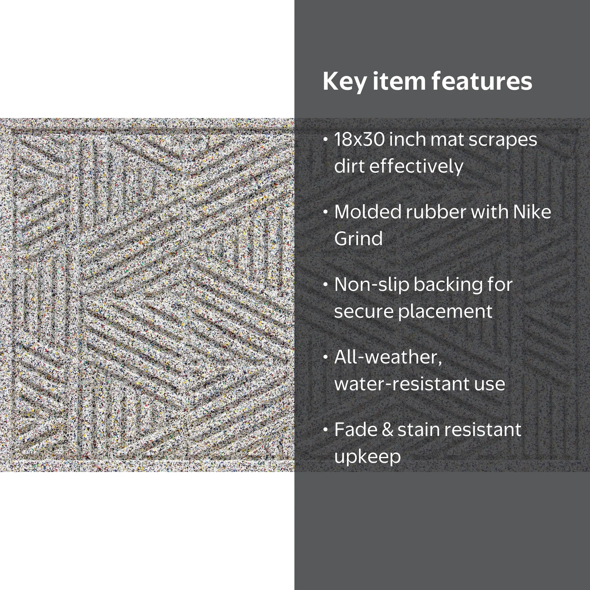 Nike Grind Endurance Outdoor Doormat - All Weather - Walmart.com