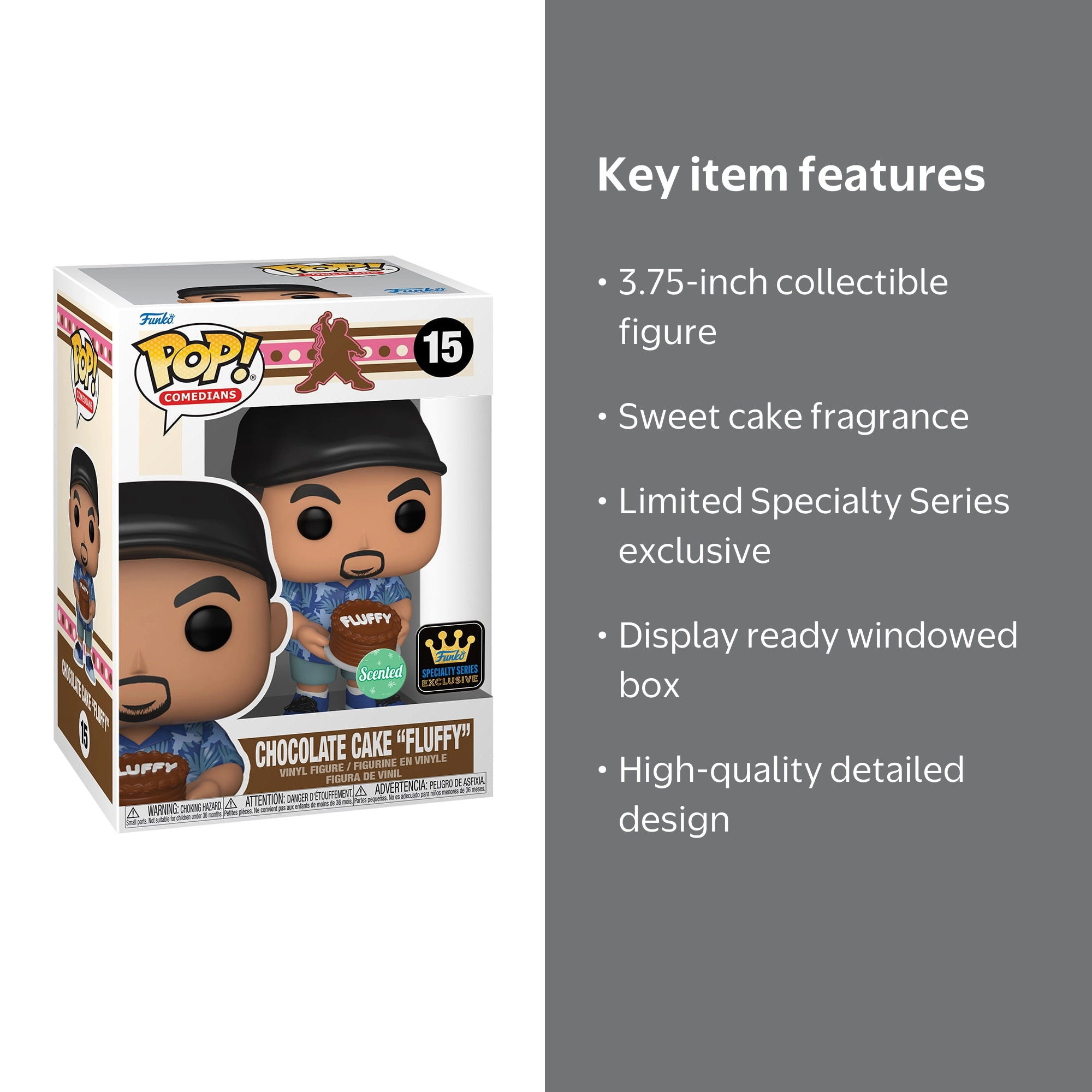 FUNKO POP! Gabriel 'Fluffy' Iglesias Comedian Figure, Cake Scented