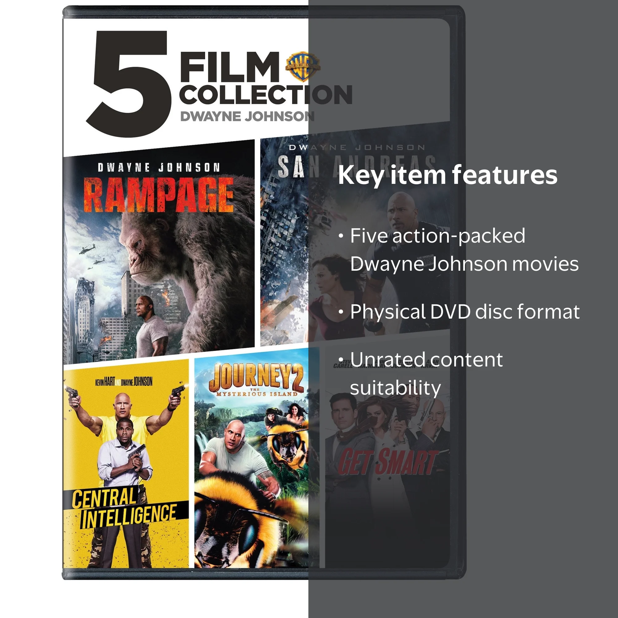マイケル・デ・オリヴェイラ傑作選 DVD-BOX SDS, DVD, Dwayne Johnson 5-Film Collection Action Not Rated