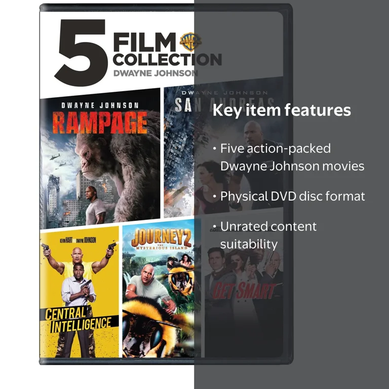 SDS, DVD, Dwayne Johnson 5-Film Collection Action Not Rated