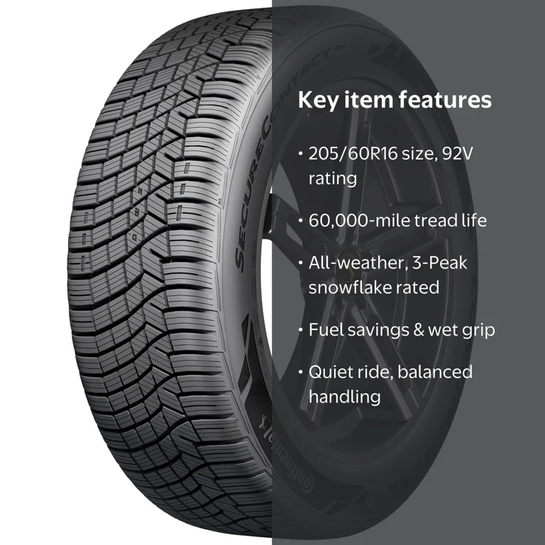 Continental SecureContact AW All Weather 205/60R16 92V Passenger
