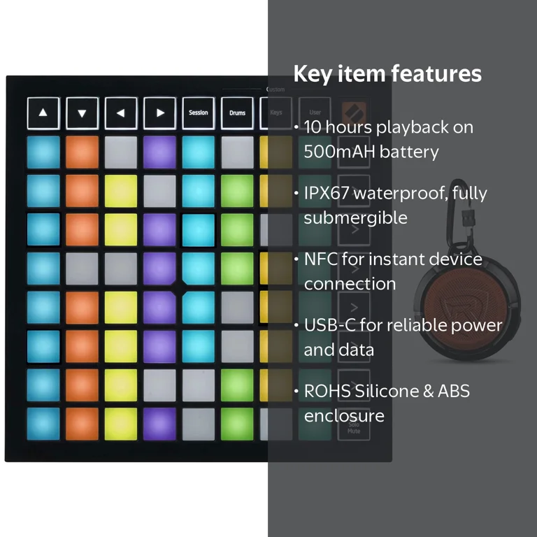 Novation Launchpad Mini MK3 MIDI USB 64 RGB DJ Pad Controller+Home