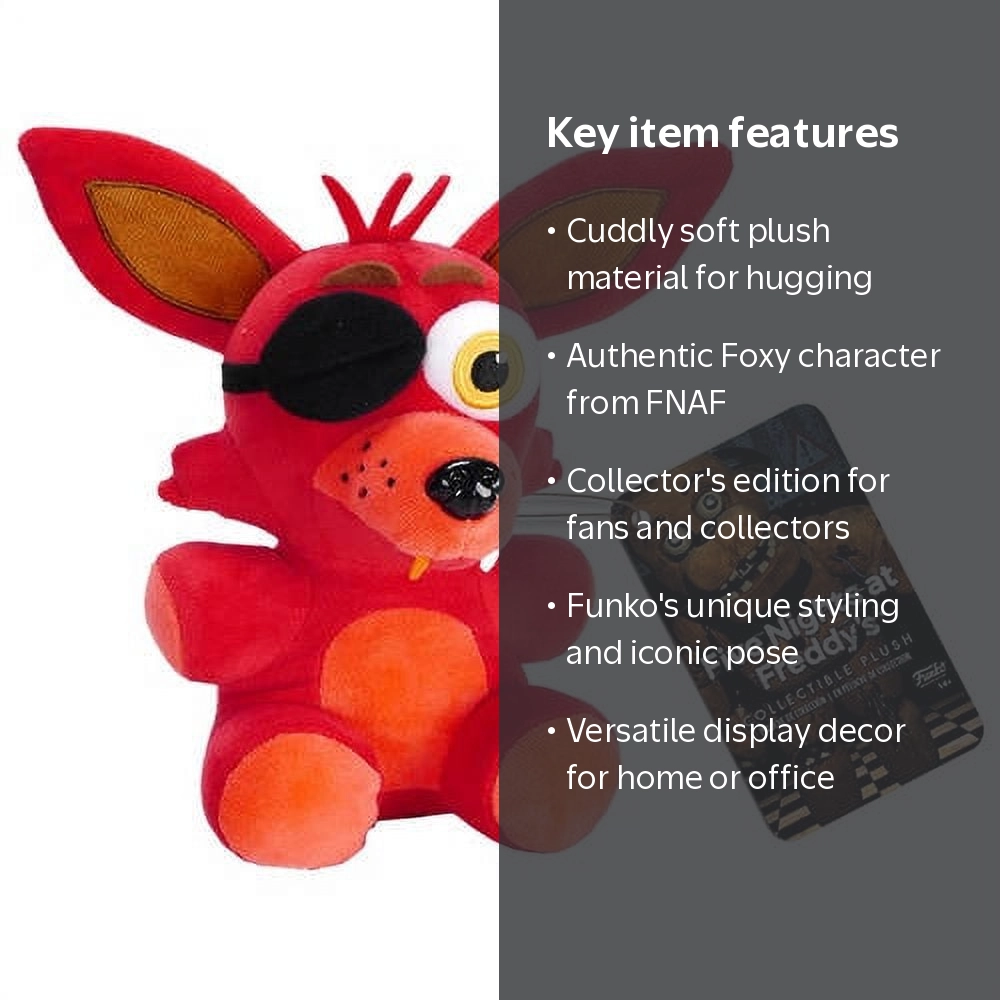FNAF Five Nights at Freddy's Collectible Foxy Plush by Funko