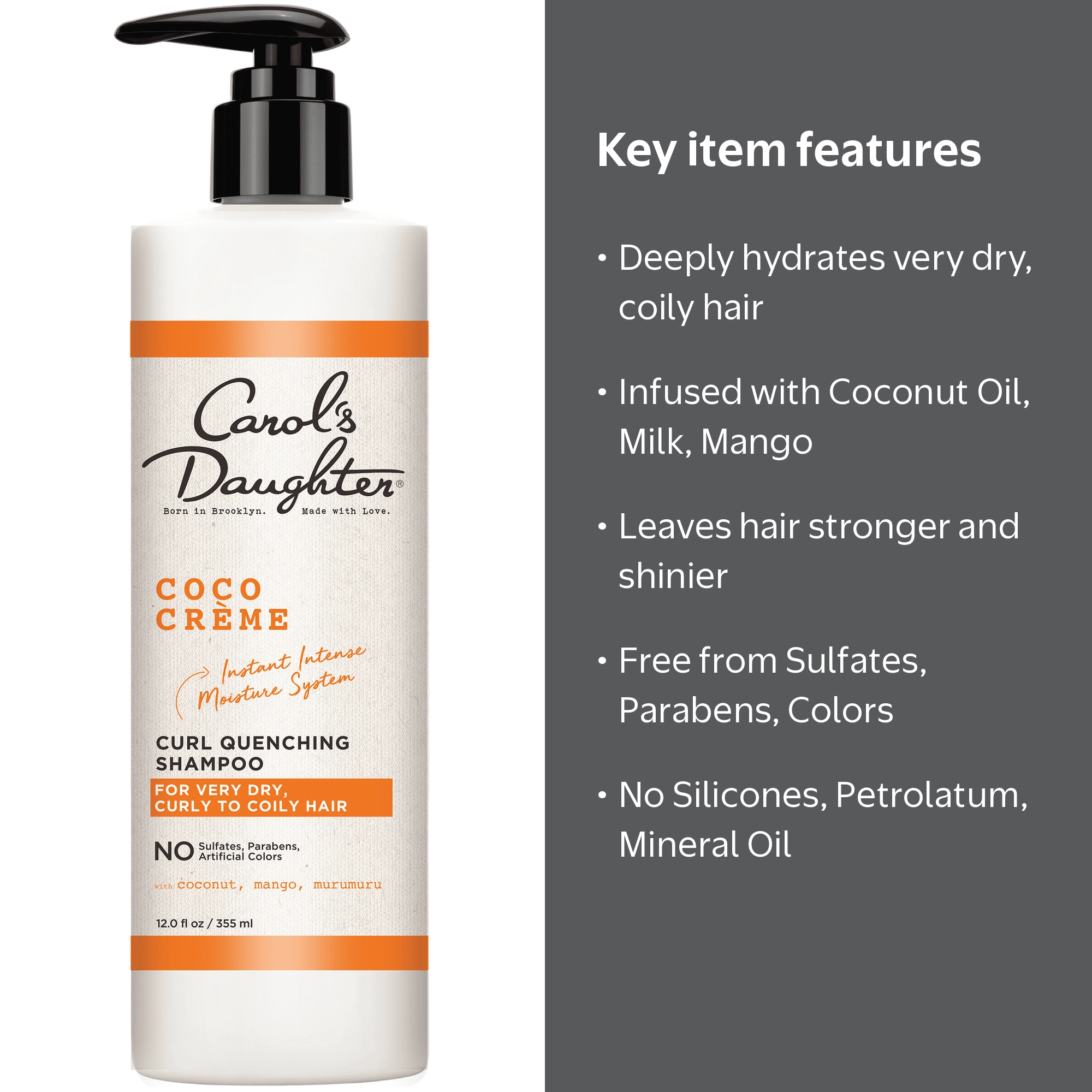 Carol's Daughter Coco Creme Moisturizing Daily Shampoo for Dry