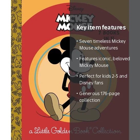 Golden Books Disney Mickey Mouse Collection, 7 Stories, Hardcover