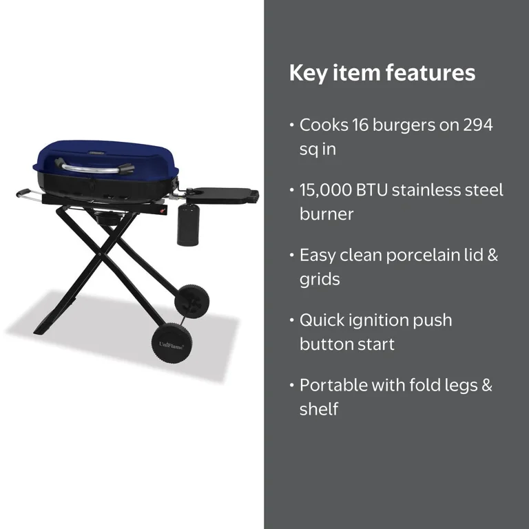 バーベキュー・調理用品 UNIFLAME Table Top Burner US-DII Uniflame Portable Gas Grill - Walmart.com