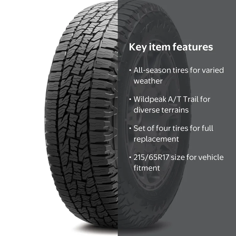 Falken 215/65R17 Wildpeak A/T Trail 99H Tire, Pack of 4 - Walmart.com