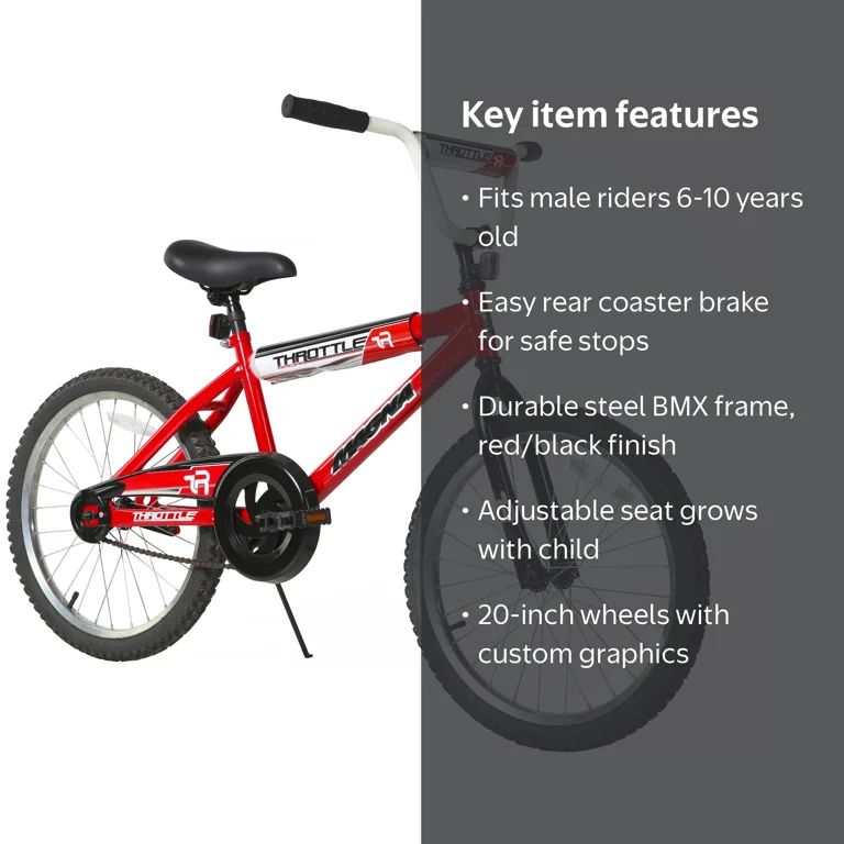 Dynacraft Magna Throttle 20-Inch BMX Bike For Age 7-14 Years