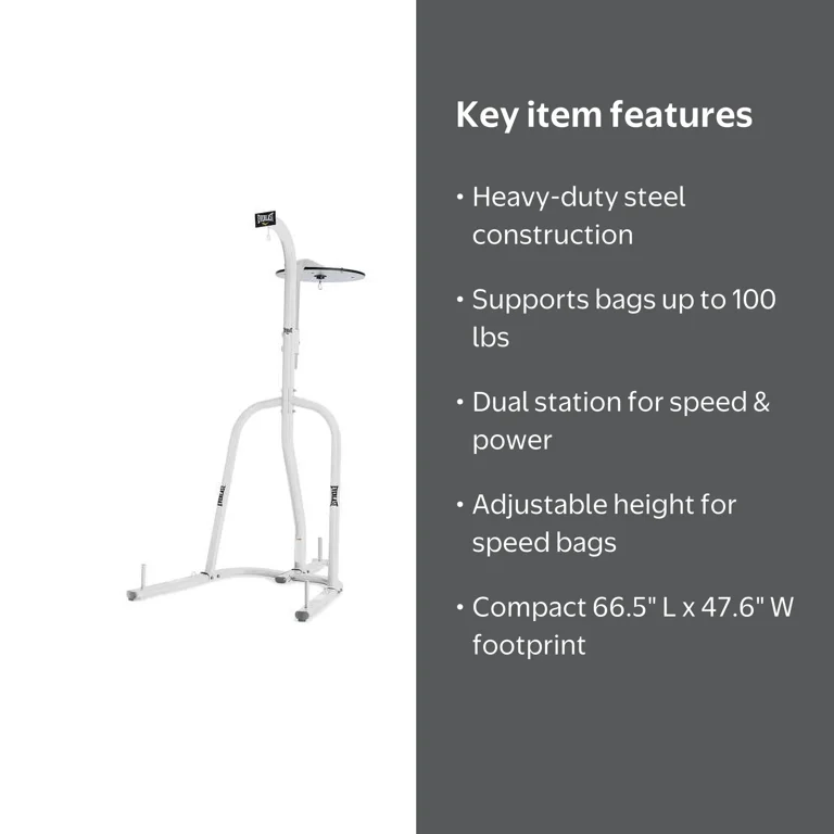 Everlast Dual Station Heavy Duty Powder Coated Steel Heavy and