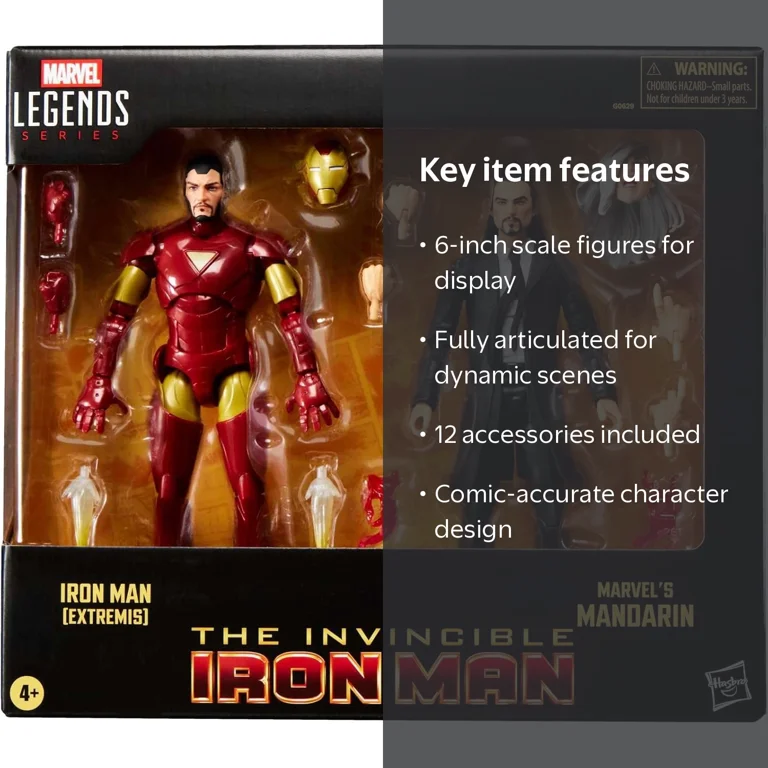 Marvel Extremis Iron Man and Mandarin 2-Pack Action Figures