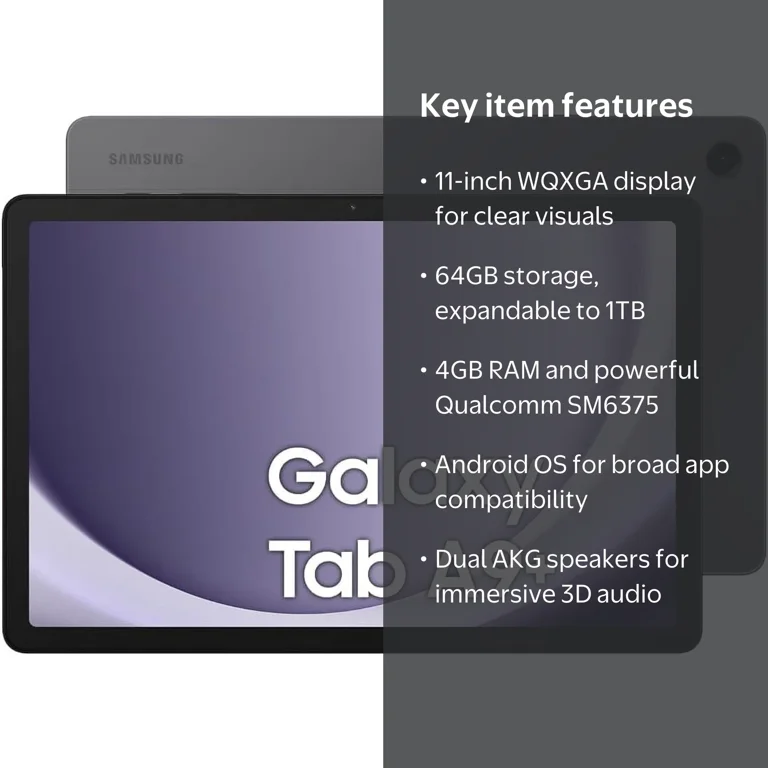 Samsung Galaxy Tab A9+ Plus 11? inch WiFi Tablet | 64 GB 4GB RAM