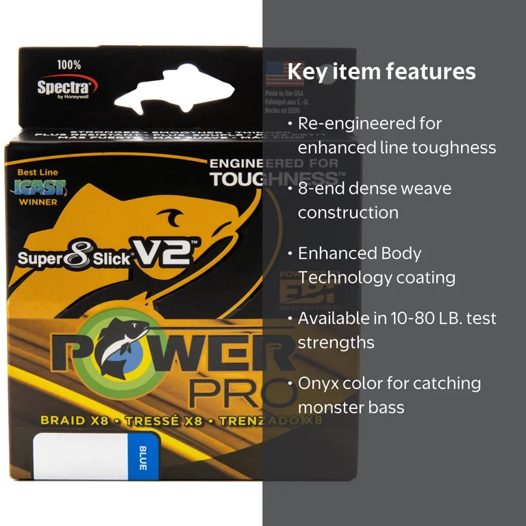 PowerPro Braided Fishing Line, ppr ssv2 30lb 300yd blue