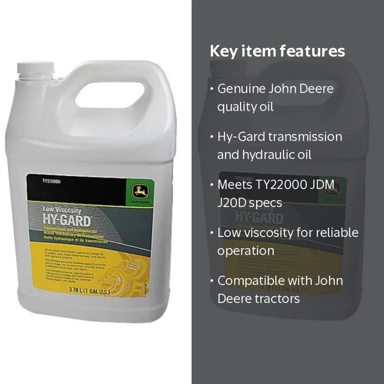 John Deere Hy-Gard Transmission & Hydraulic Oil, 2 Gal - Walmart.com