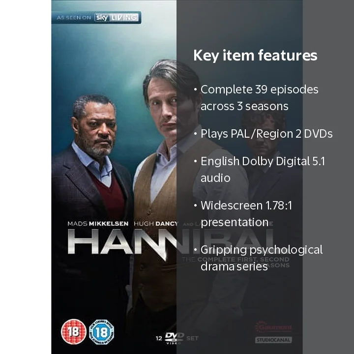 Hannibal (Complete Seasons 1-3) - 12-DVD Box Set ( Hannibal