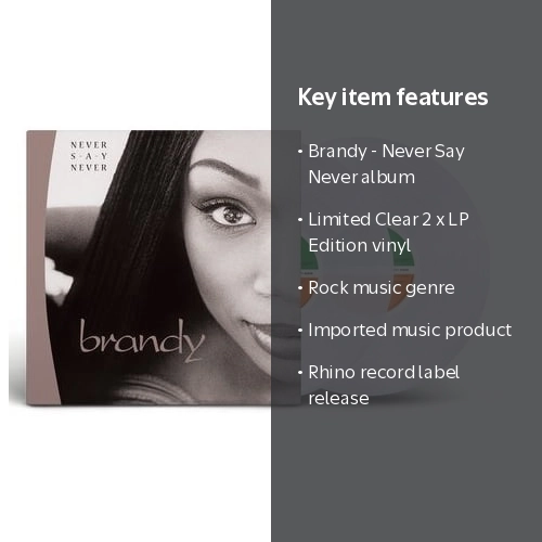 Brandy - Never Say Never - Limited Clear Record Vinyl Edition