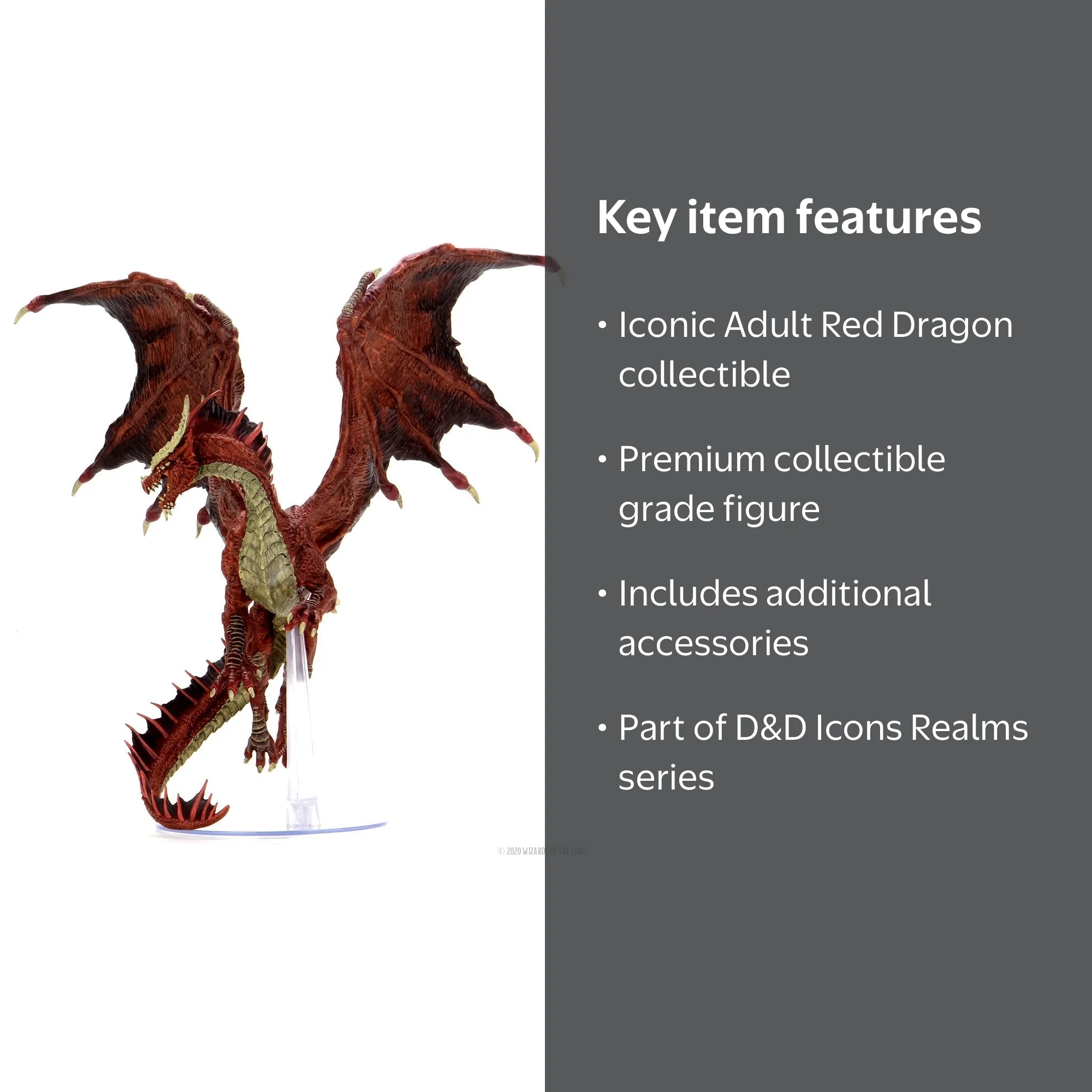WizKids D&D Icons of the Realms, Adult Red Dragon Miniatures