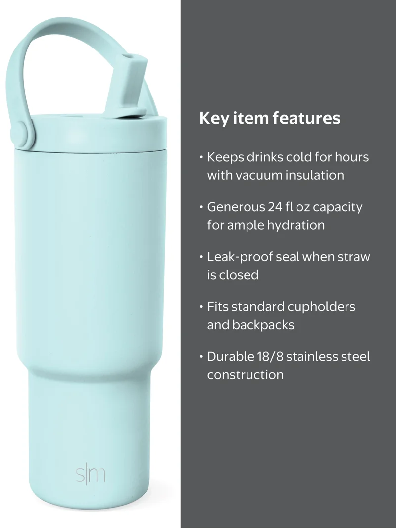 Simple Modern 24 fl oz Insulated Stainless Steel Trek Pivot