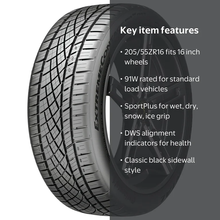 205/55R16,CONTINENTAL,2025年,4本 Continental, Passenger Tire, 205/55ZR16, All Season Performance
