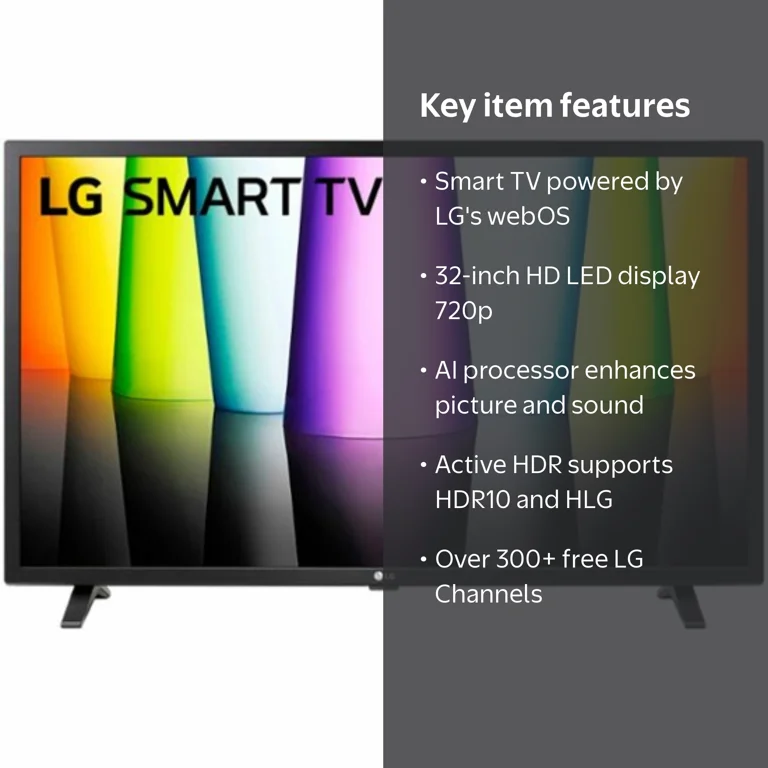 LG, 32-Inch LED HD Smart webOS TV, 32 Inch, HD 720p - Walmart.com