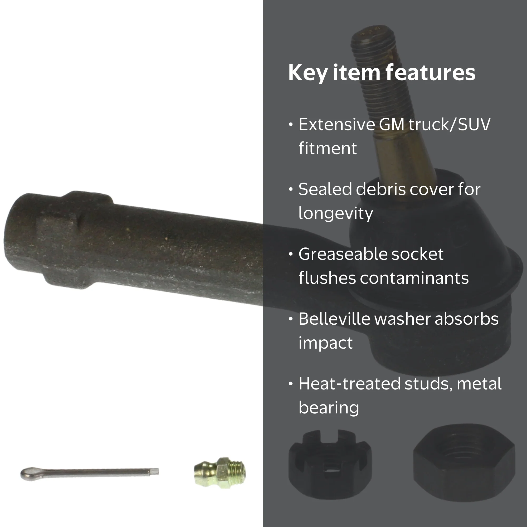 MOOG, Tie Rod End, ES3493T, For 99-06 Chevrolet Silverado 1500