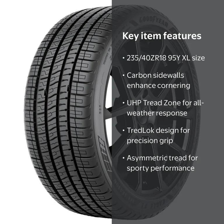 Goodyear, Eagle F1 All Season UHP Passenger Tire, 235/40ZR18 95Y