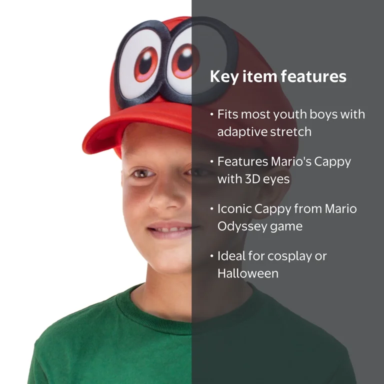 Seven Times Six, Super Mario Odyssey Cappy Hat Kids Cosplay
