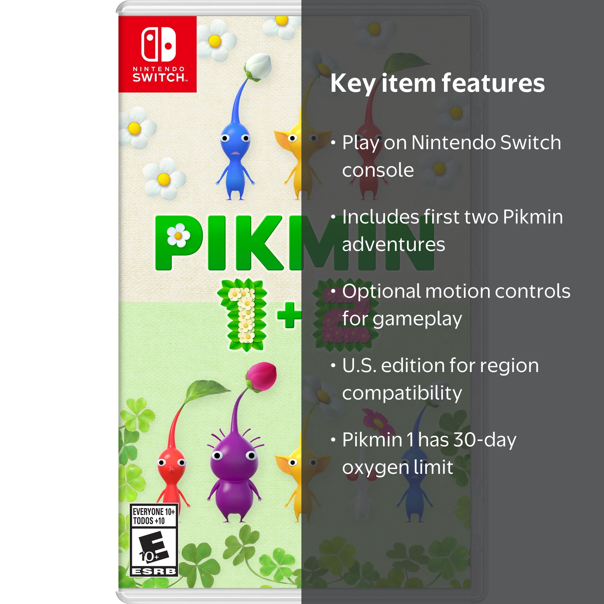 Pikmin 1 + 2 - Nintendo Switch - U.S. Edition with Motion Controls