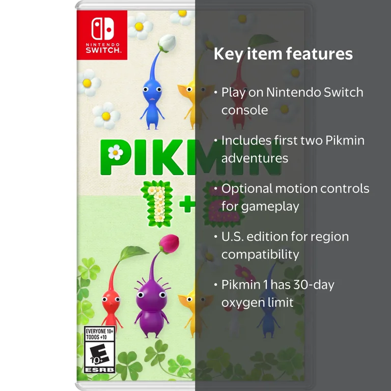 Pikmin 1 + 2 - Nintendo Switch - U.S. Edition with Motion Controls