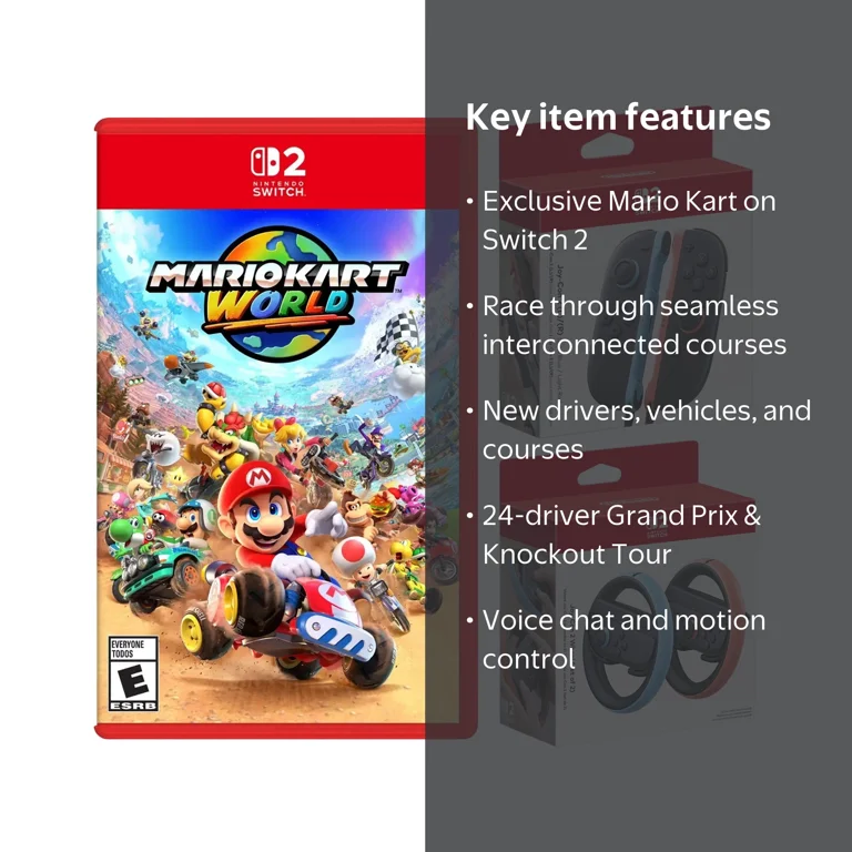 Nintendo Switch 2 Mario Kart World with Joy-Con 2 Blue/Red