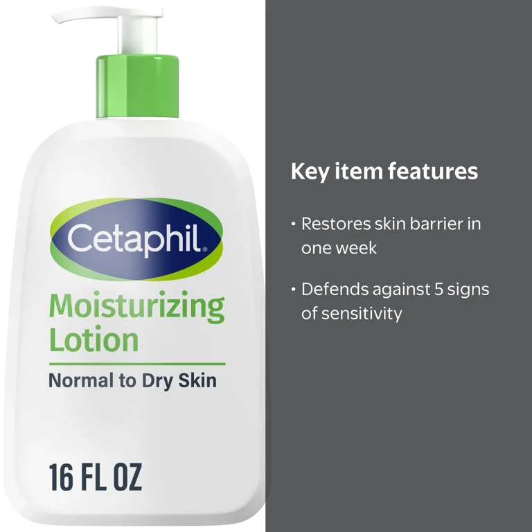 Cetaphil, Moisturizing Face and Body Lotion, 16 fl oz - Walmart.com