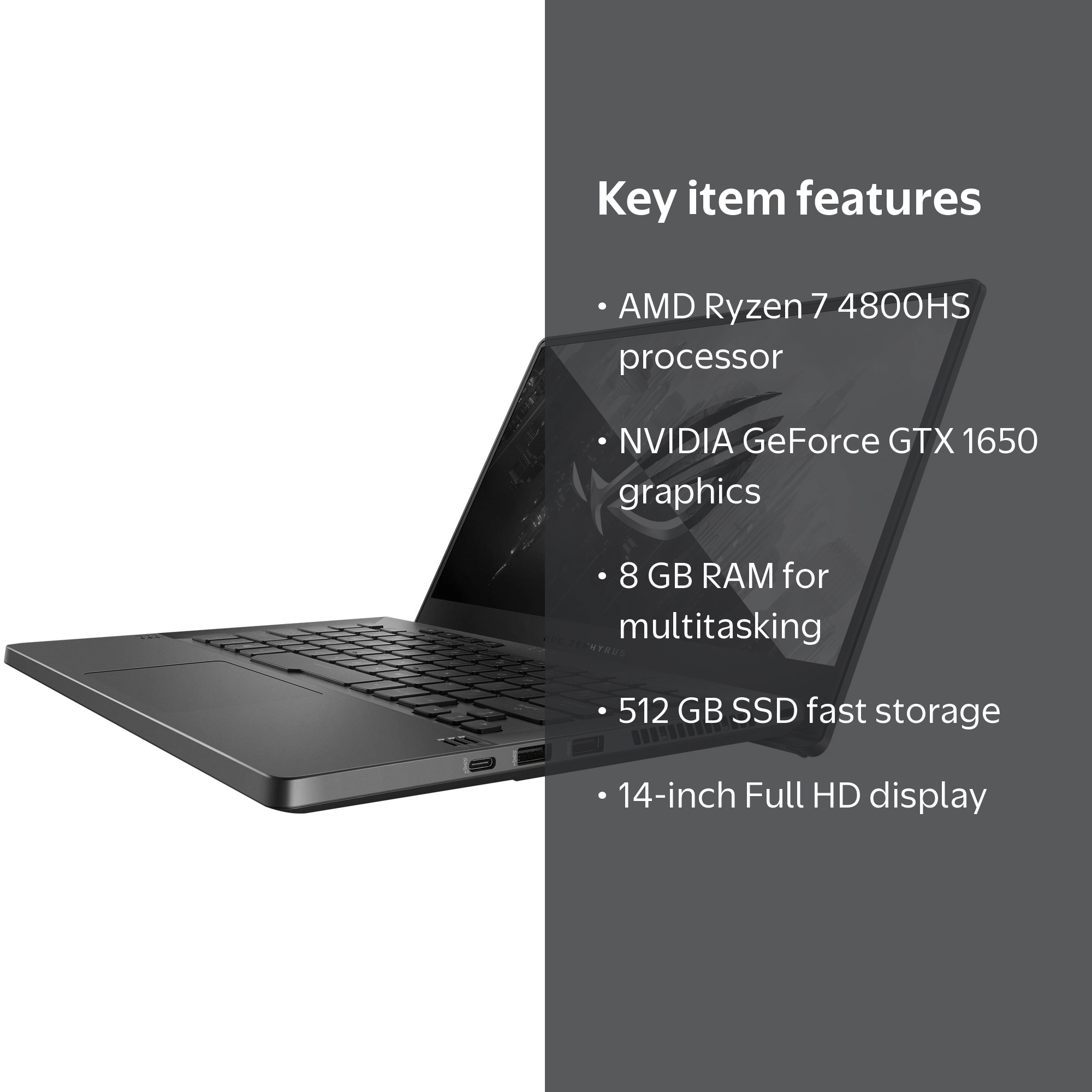 ASUS ROG Zephyrus G14 GA401IH-BR7N2BL - Ryzen 7 4800HS / 2.9 GHz
