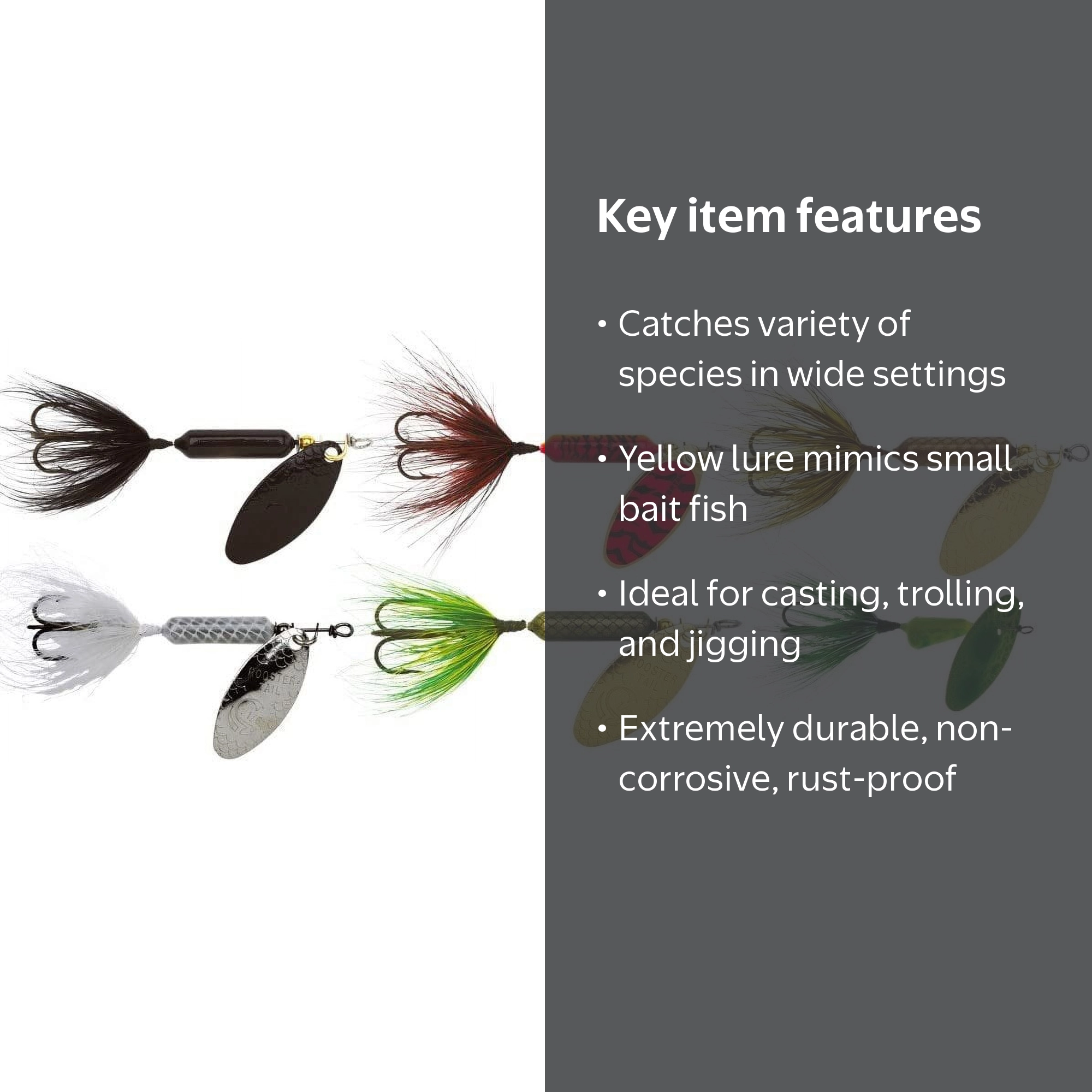 Wordens Original Rooster Tail, Inline Spinnerbait Fishing Lure
