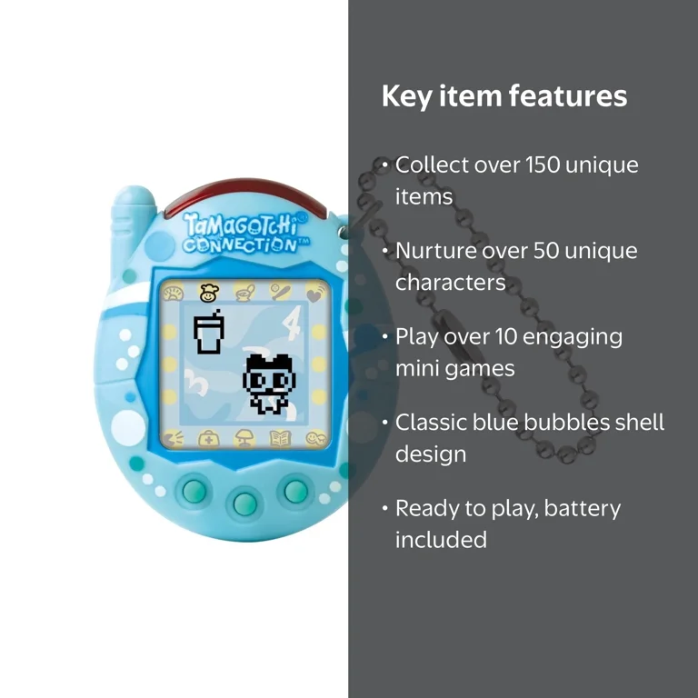 Tamagotchi Connection Bubbles Blue Bubbles Design Virtual Pet