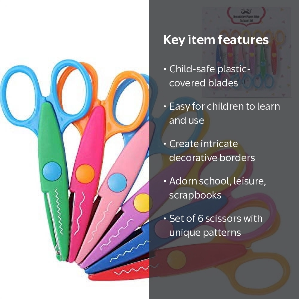 Decorative Edge Craft Scissors 6-Pack for Back to School - Walmart