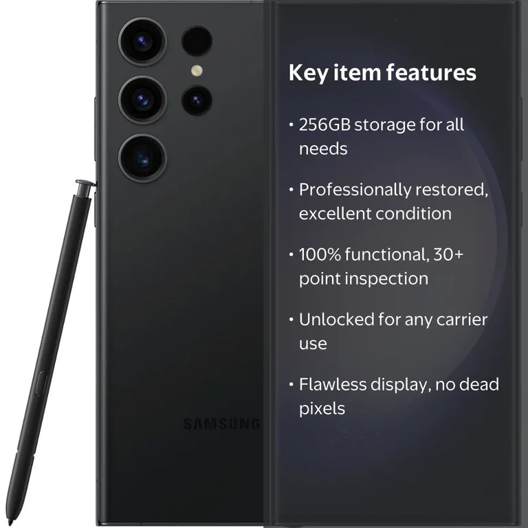Samsung Restored Galaxy S23 Ultra 5G S918U Fully Unlocked 256GB