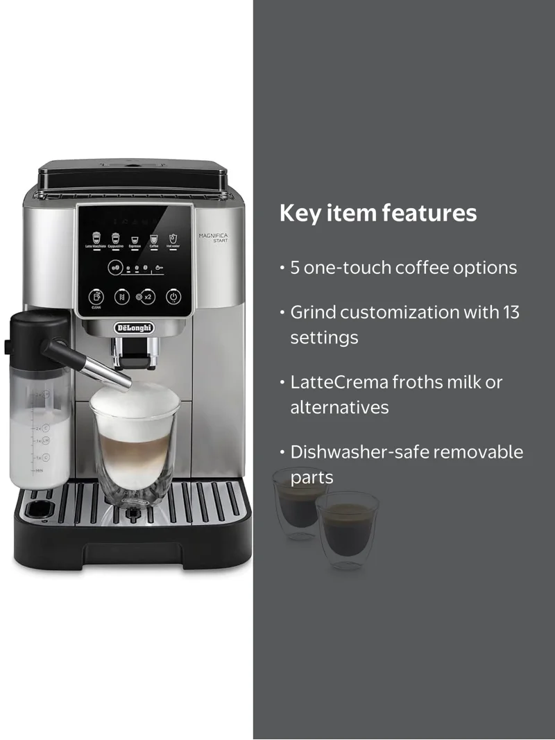 De'Longhi Magnifica Start Fully Automatic Espresso Machine with