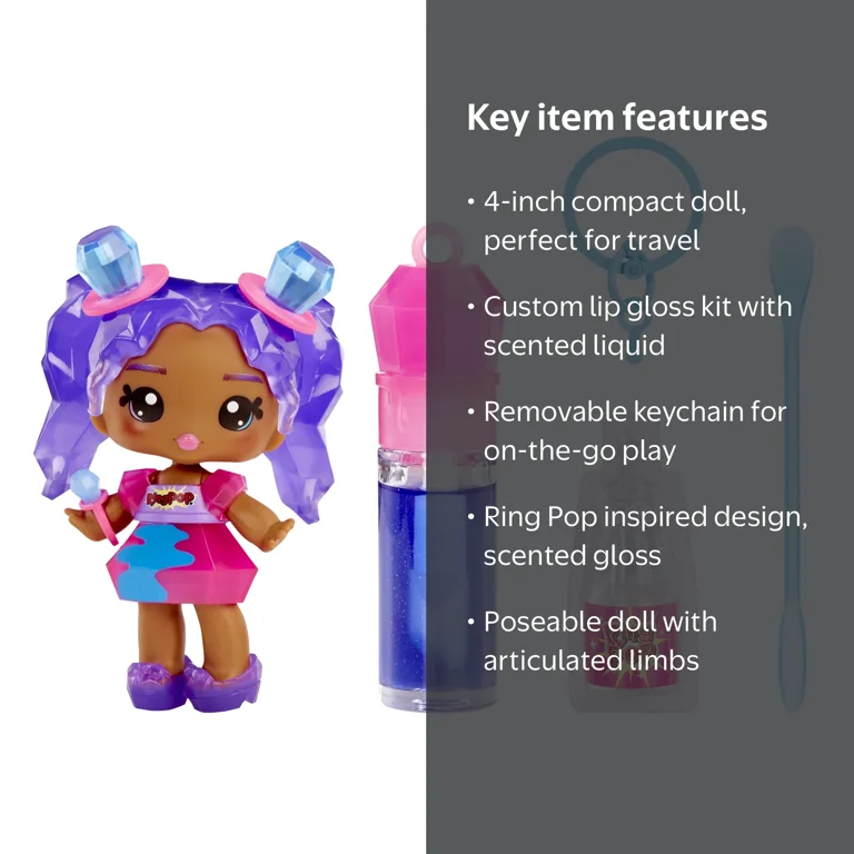 Yummiland, Lip Gloss Doll, Inspired by Ring Pop, With Keychain