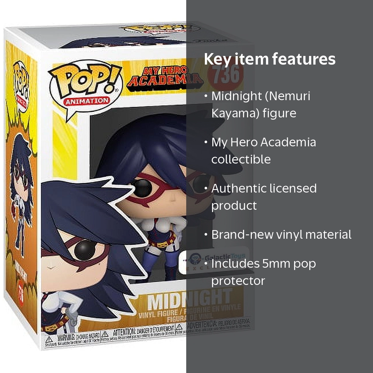 Funko Pop! Animation: My Hero Academia's Hero Midnight, Galactic